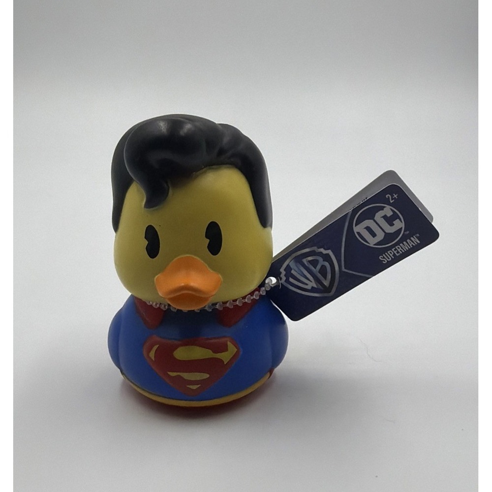 DC Superman Rubber Duck Warner Brothers Approx 3" Tall